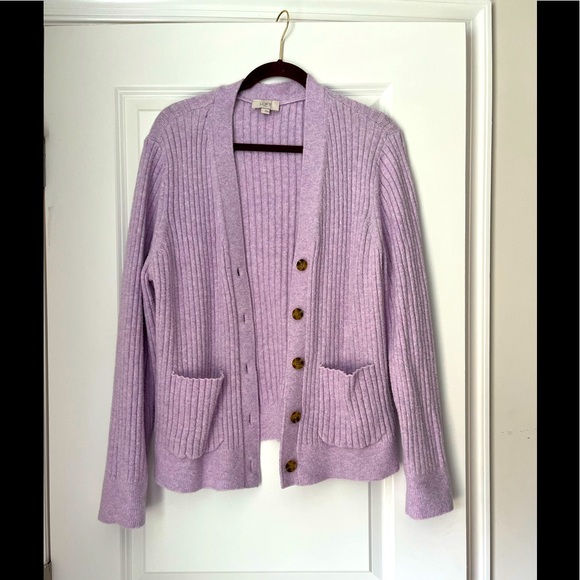 LOFT Sweaters Loft Lavender Cardigan Poshmark